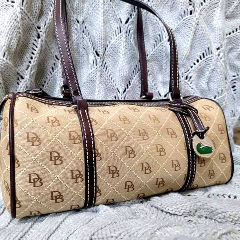 Dooney and Bourke Vintage Canvas Barrell handbag